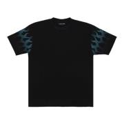 Flames Racing Tee Sort Herre T-Shirt