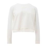 Hvid Polyamid Kvinders Sweater Elegant Komfort