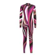 Fuchsia Brun Stilfuld Jumpsuit