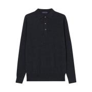 Merino uld polo sweater