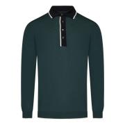 Grøn Polo T-shirt med Ribbed Trim