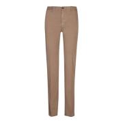 Beige Slim Fit Bomuld Bukser