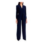 Dobbeltbrystet jumpsuit med lige ben