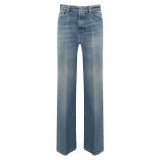 Lavtaljet Denim Bukser Bred Ben