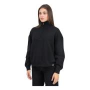 Sort højhalset sweater