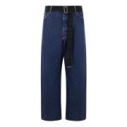 Indigo Wide Leg Denim Jeans