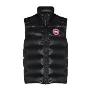 Sort Polstret Ned Gilet Vest