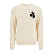 Intarsia Logo Letvægts Pullover