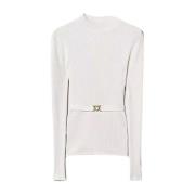 Ivory Sweaters med Lupetto Krave