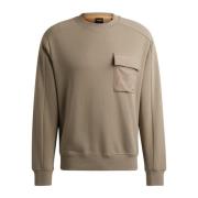 Cargo Pocket Sweater Beige