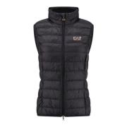 Sort Logo Brev Rosagold Gilet