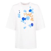 Logo Print Oversized T-Shirt Lily White