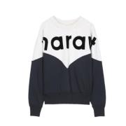 Sort langærmet sweatshirt