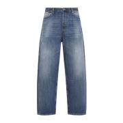 Medium Blue Denim Jeans til Mænd