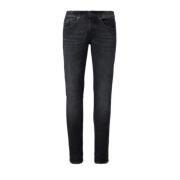 Slim Fit Denim Jeans i Sort