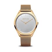 Unisex ur Ultra Slim 39 mm 3 ATM Safirglas Slim Design Milanese Armbånd 17039-334