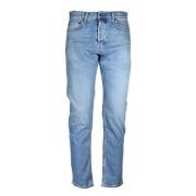 Denim Jeans med knaplukning