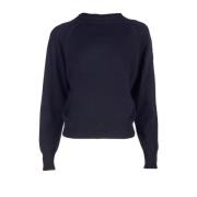 Sort Pailletbesat Cashmere Sweater