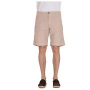 Rosa Bomuld Bermuda Shorts