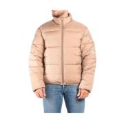 Beige Lynlåsfrakke Trendy Stil