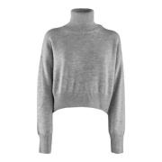 Grå Uld Dolcevita Sweater