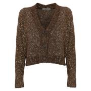 Paillet Cardigan Sweater