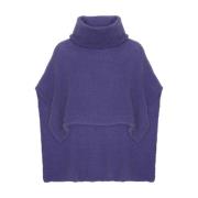 Elegant Violet Poncho