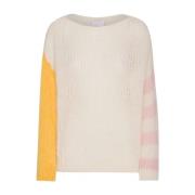 Stribet Strik Pullover Hyggeligt Look