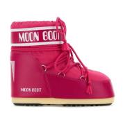 Fuchsia Icon Low Ankle Boots