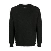 Casual Grå Uld Sweater