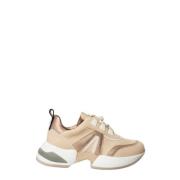 Beige Marmor Sneakers med 5cm Hæl