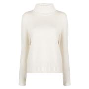 Afslappet Beige Uld Sweater