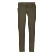 Khaki Slim-Fit Bomuld Jeans