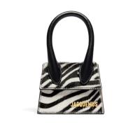 Zebra Print Foldover Taske