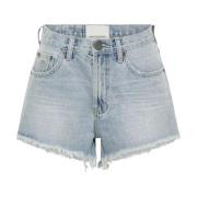 Denim shorts med medium stigning