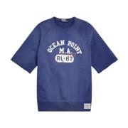 Navy Blue Graphic Sweatshirt