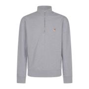 Rævehoved Patch Half Zip Sweater