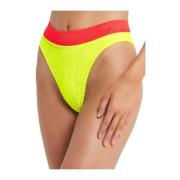 Neon Gul High-Waisted Bikini Bund