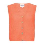 Alpaca Uldvest i Papaya Punch