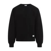 Sort Bomulds Sweatshirt AW24 Stil