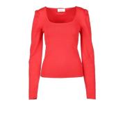 Elegant Viskose Polyester Strik Top