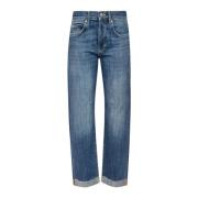 Højtaljede Straight Leg Jeans