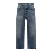 Straight Fit Jeans med 4G Logo