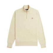 Skorsten Hals Halv-Zip Sweater