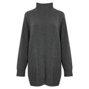 Kashmir Højhalset Sweater Grå