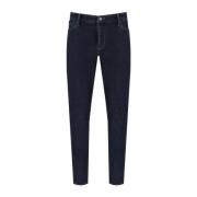 Blå Slim Fit Jeans i Denim