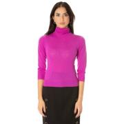 Magenta Turtleneck Sweater