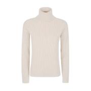 Ribbet Turtleneck Uld Kashmir Sweater