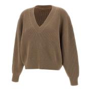 Brun Uld Silke Kashmir Sweater