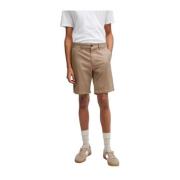 Beige Bomuld Bermuda Shorts til Mænd